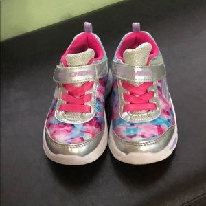 Light up Skechers Toddler Girl size 8.